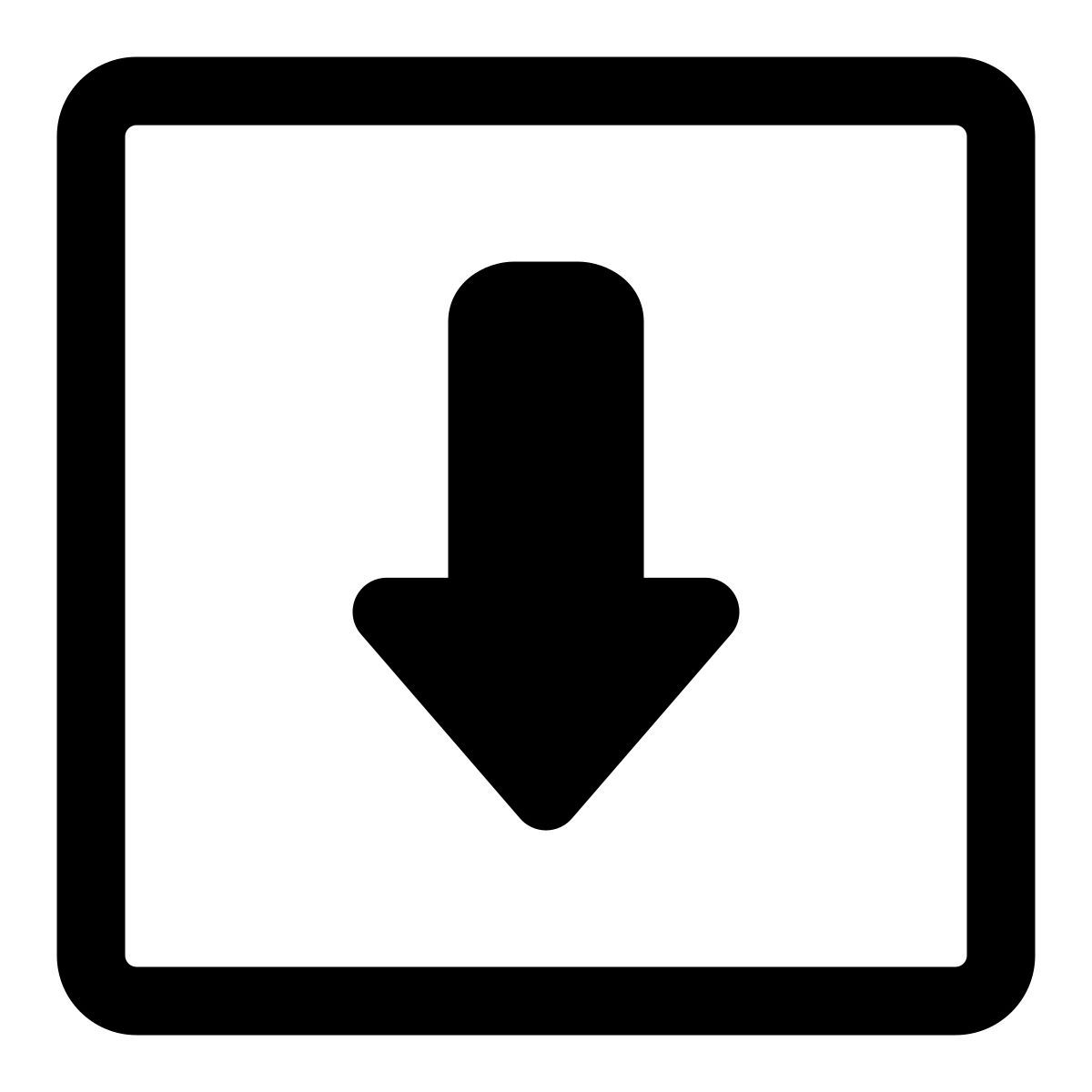 freccia giù icon
