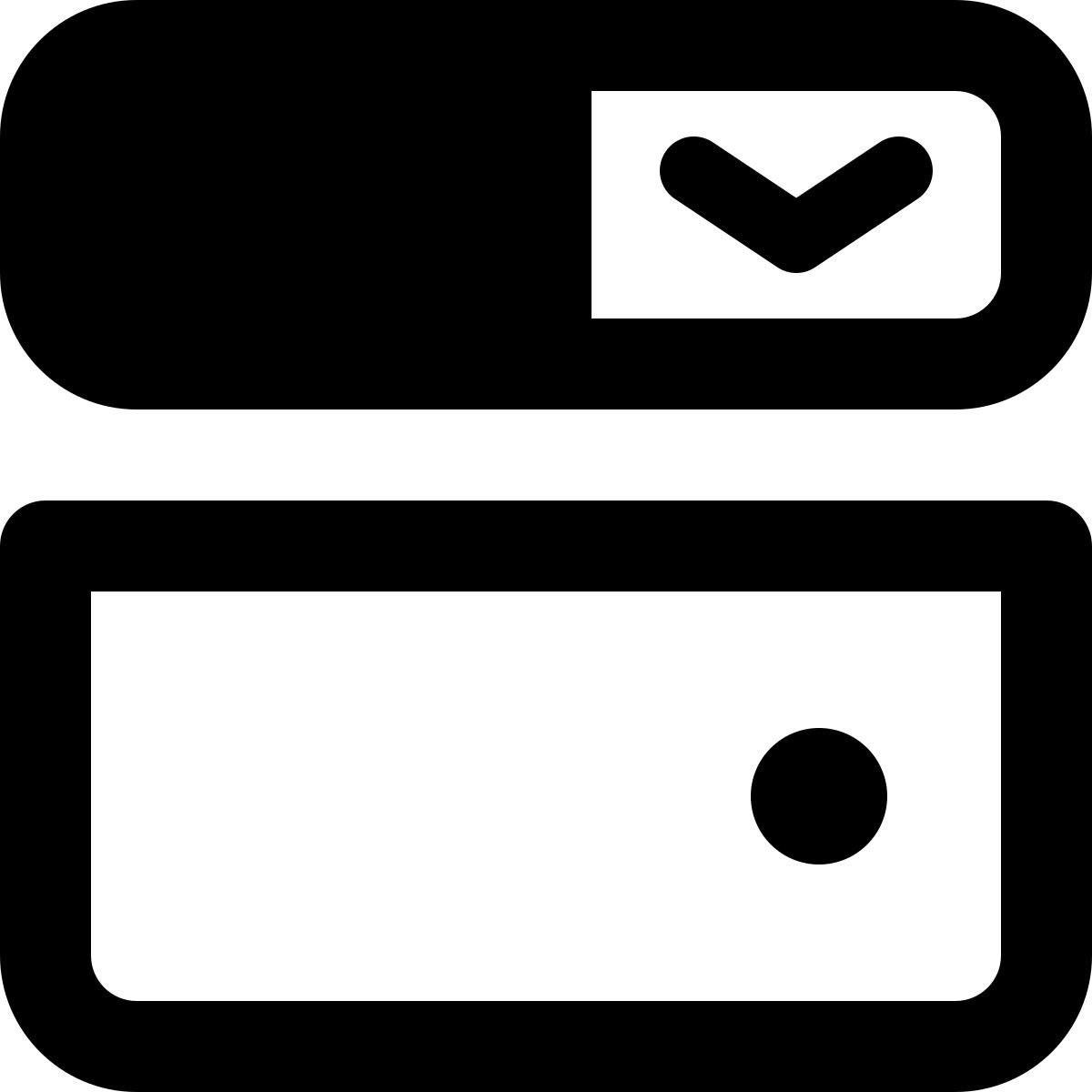 用于选择字段的选项下拉菜单 icon
