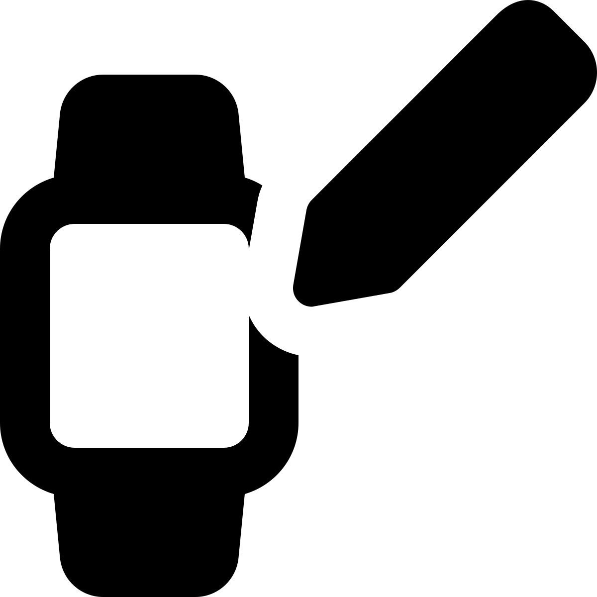 edit smartwatch face icon