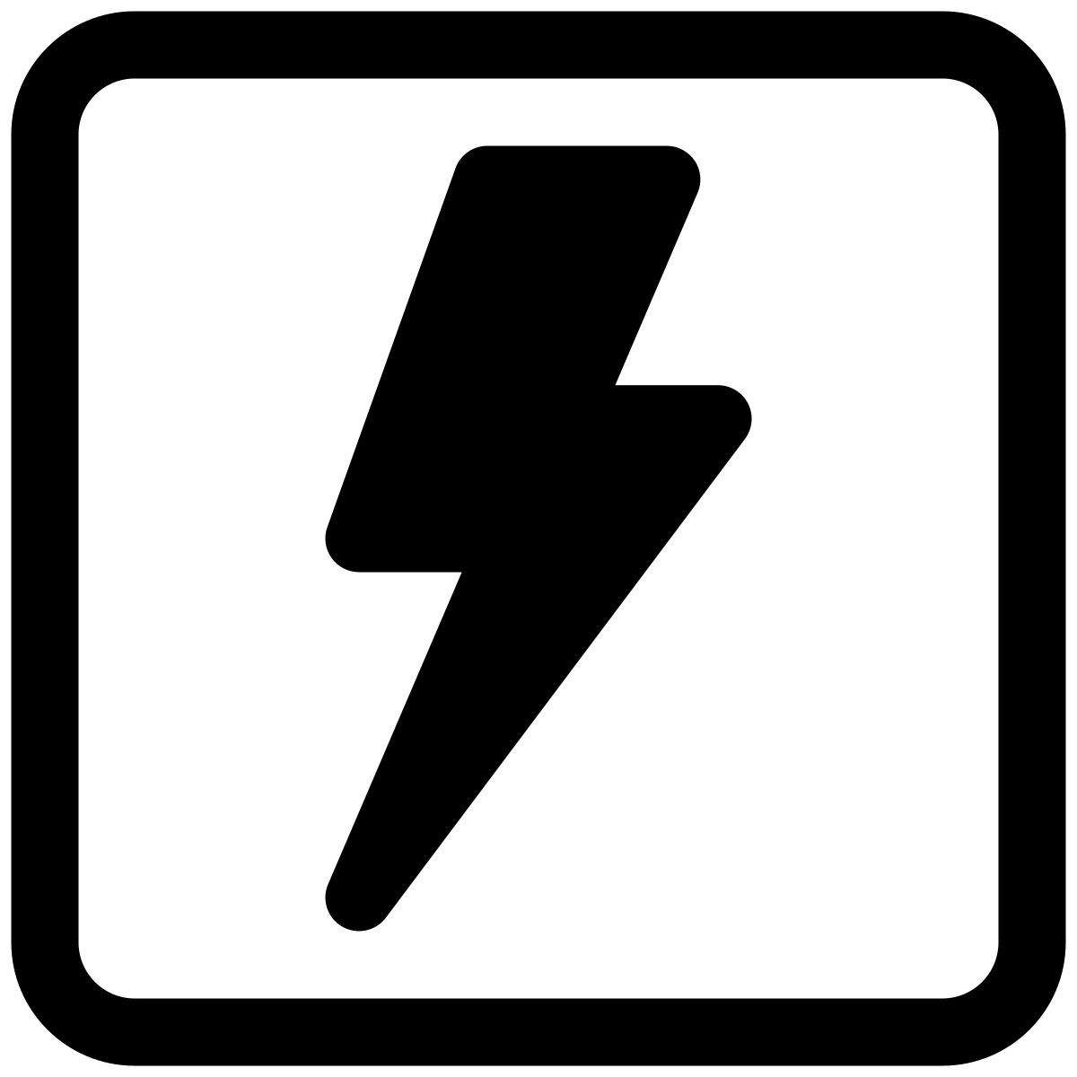 electricity sign icon