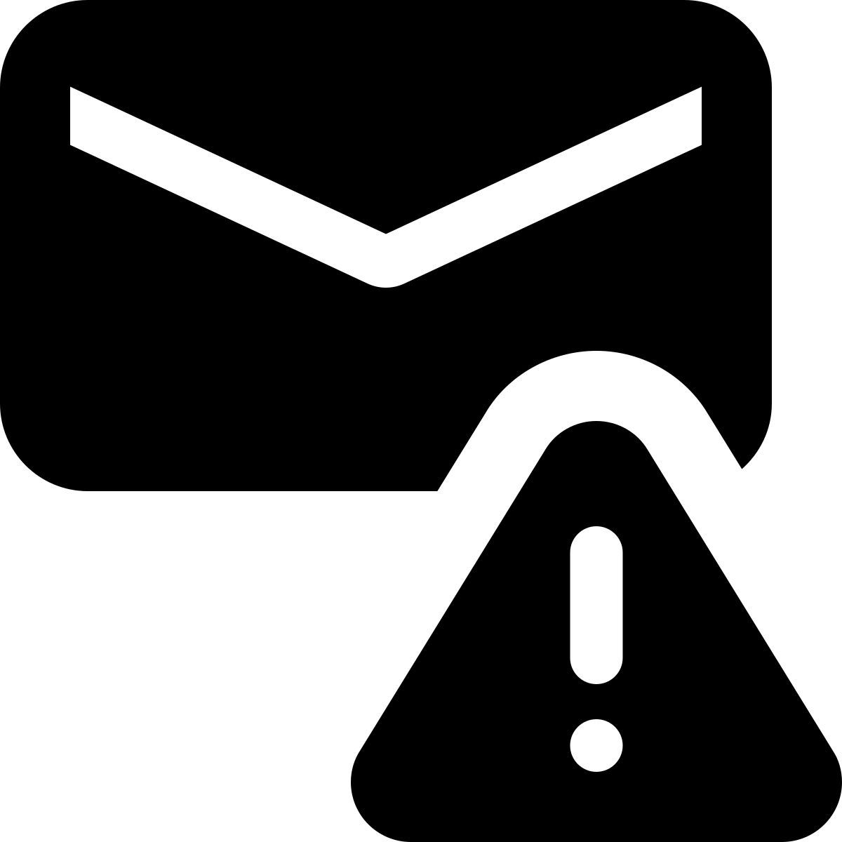 e mail warnmeldung icon