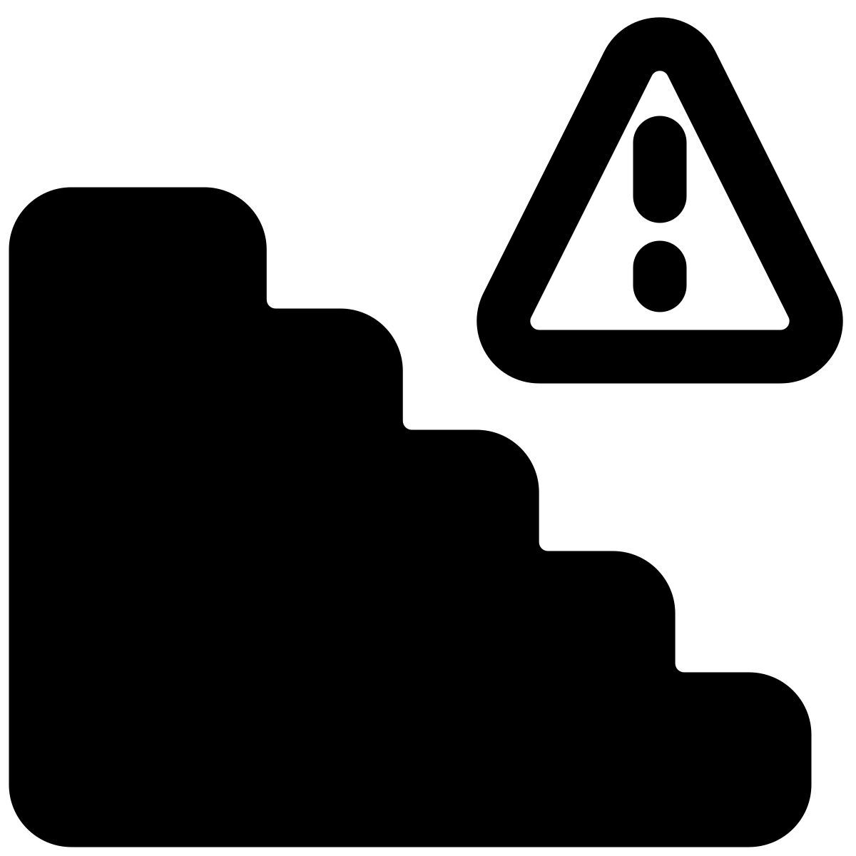 precaución escaleras icon