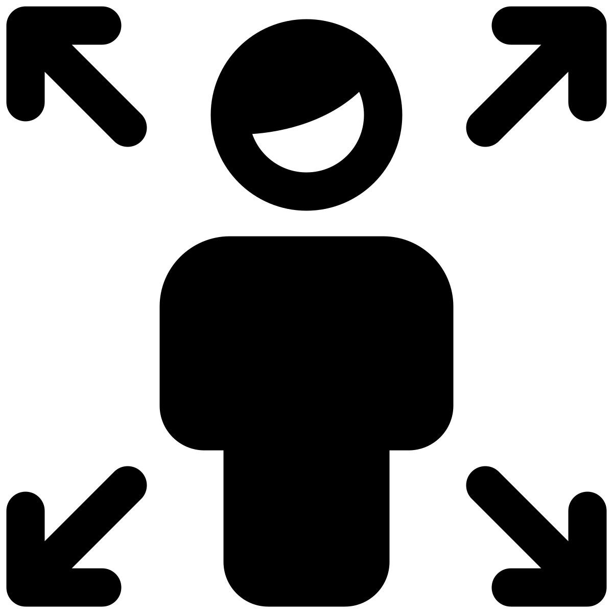 enlarge function of user handling computer layout icon