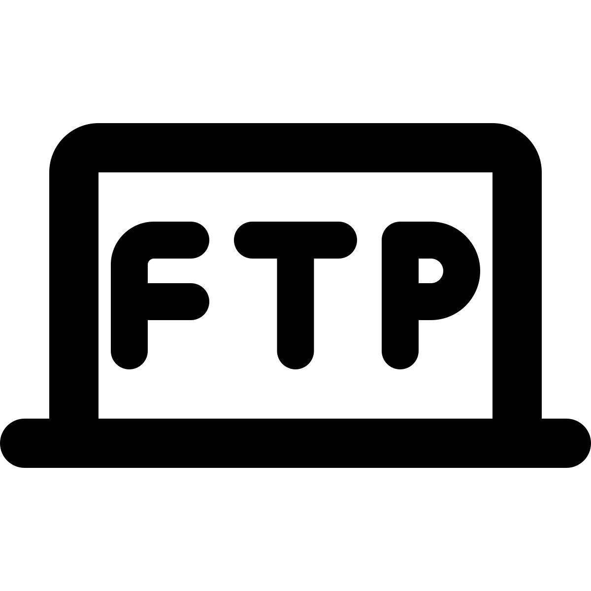 ordinateur portable ftp icon