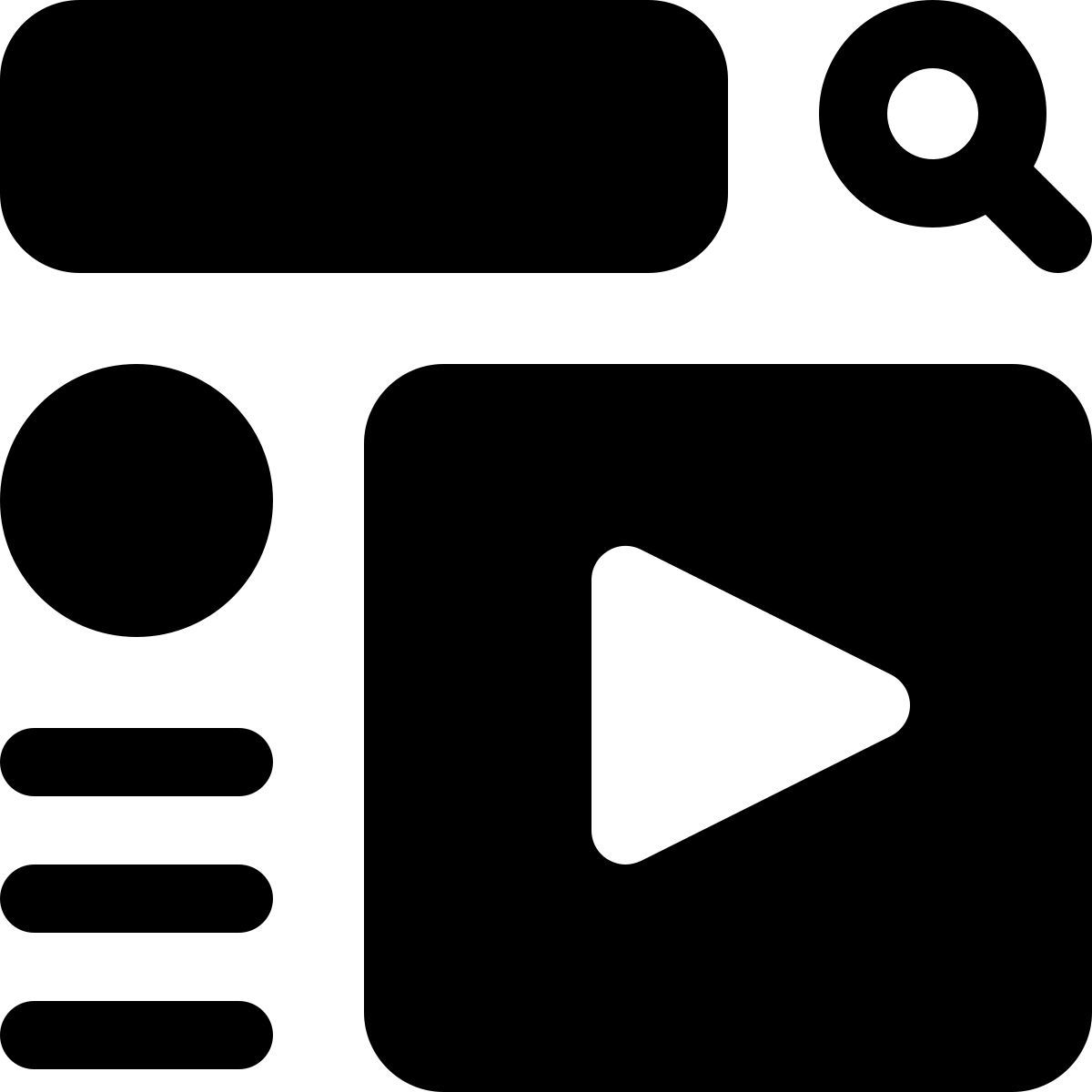 trouver une vidéo icon