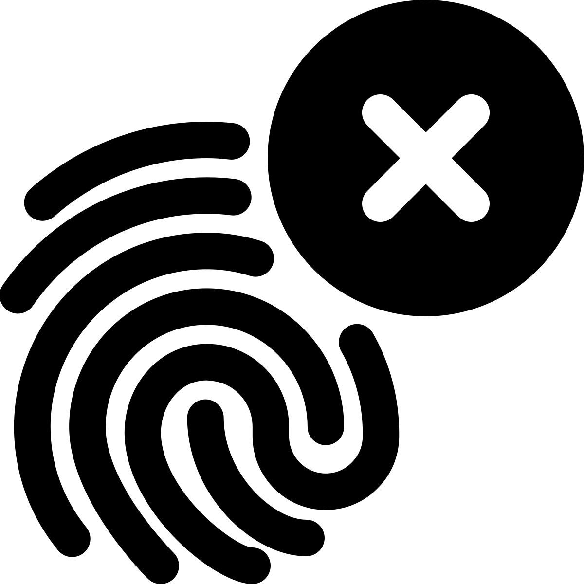 fingerprint error icon