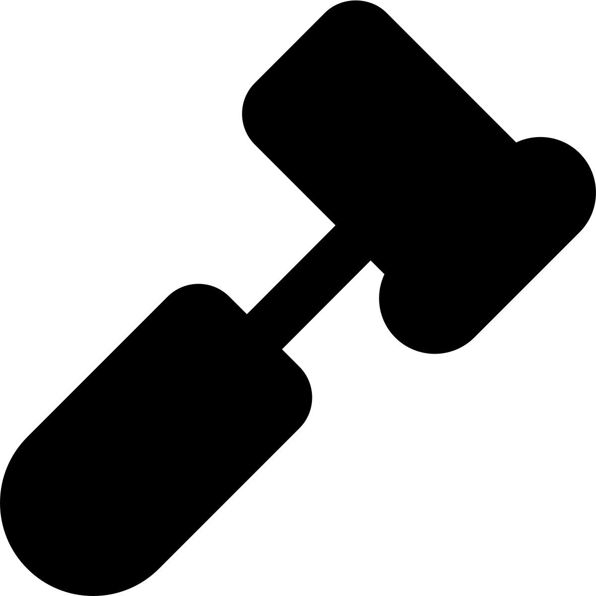 flat face hammer icon