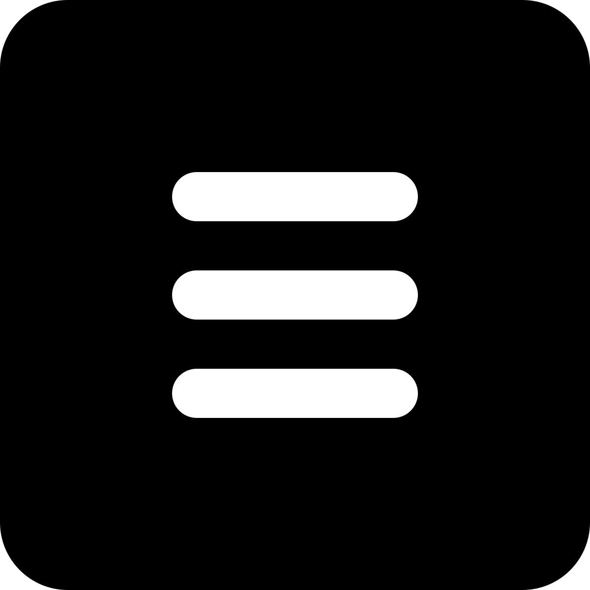 menu hamburger icon
