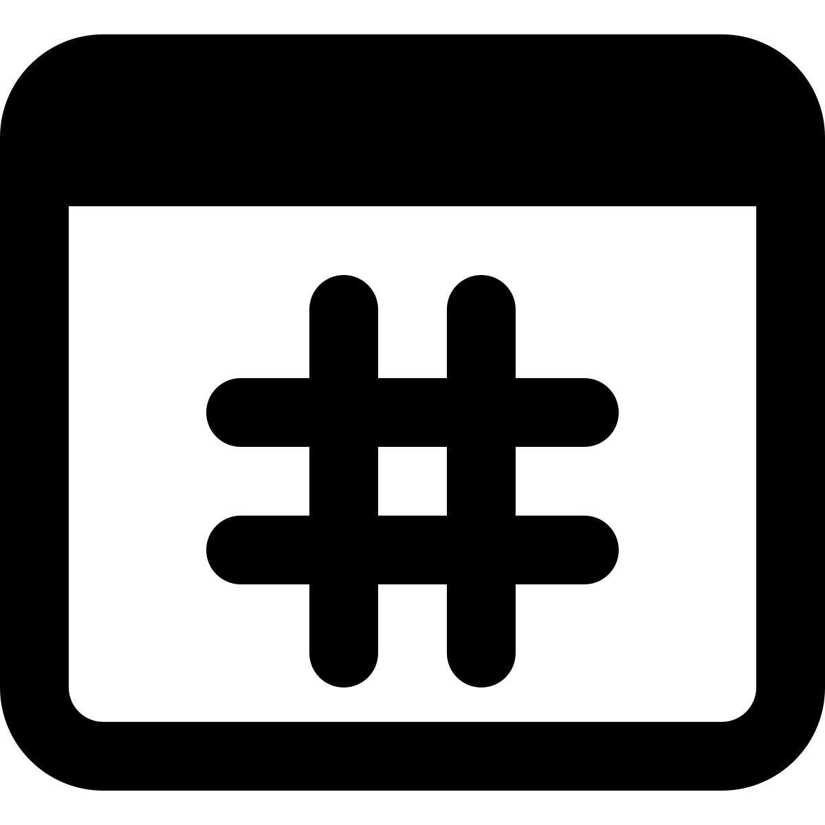 social media hashtag icon