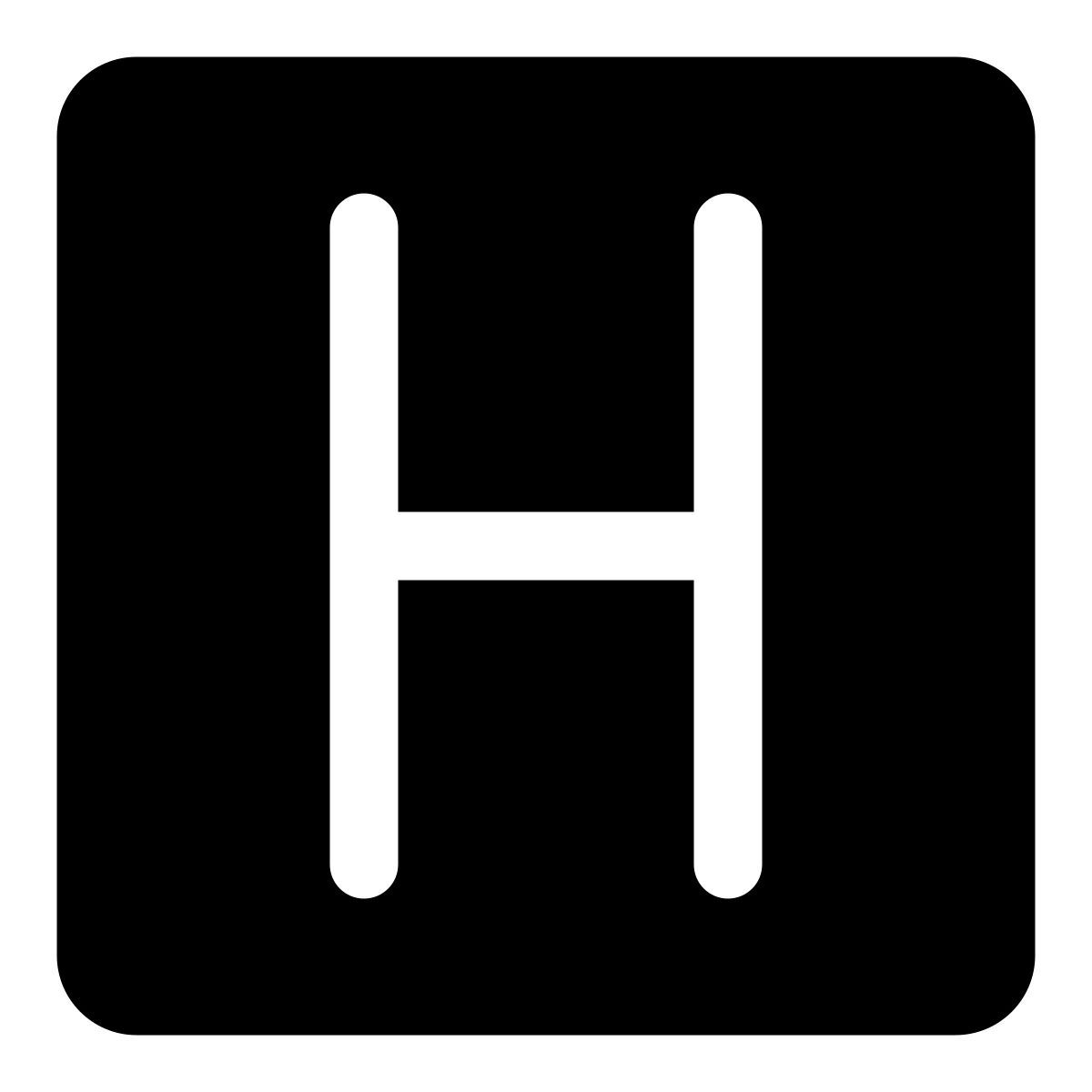 helipad sign icon