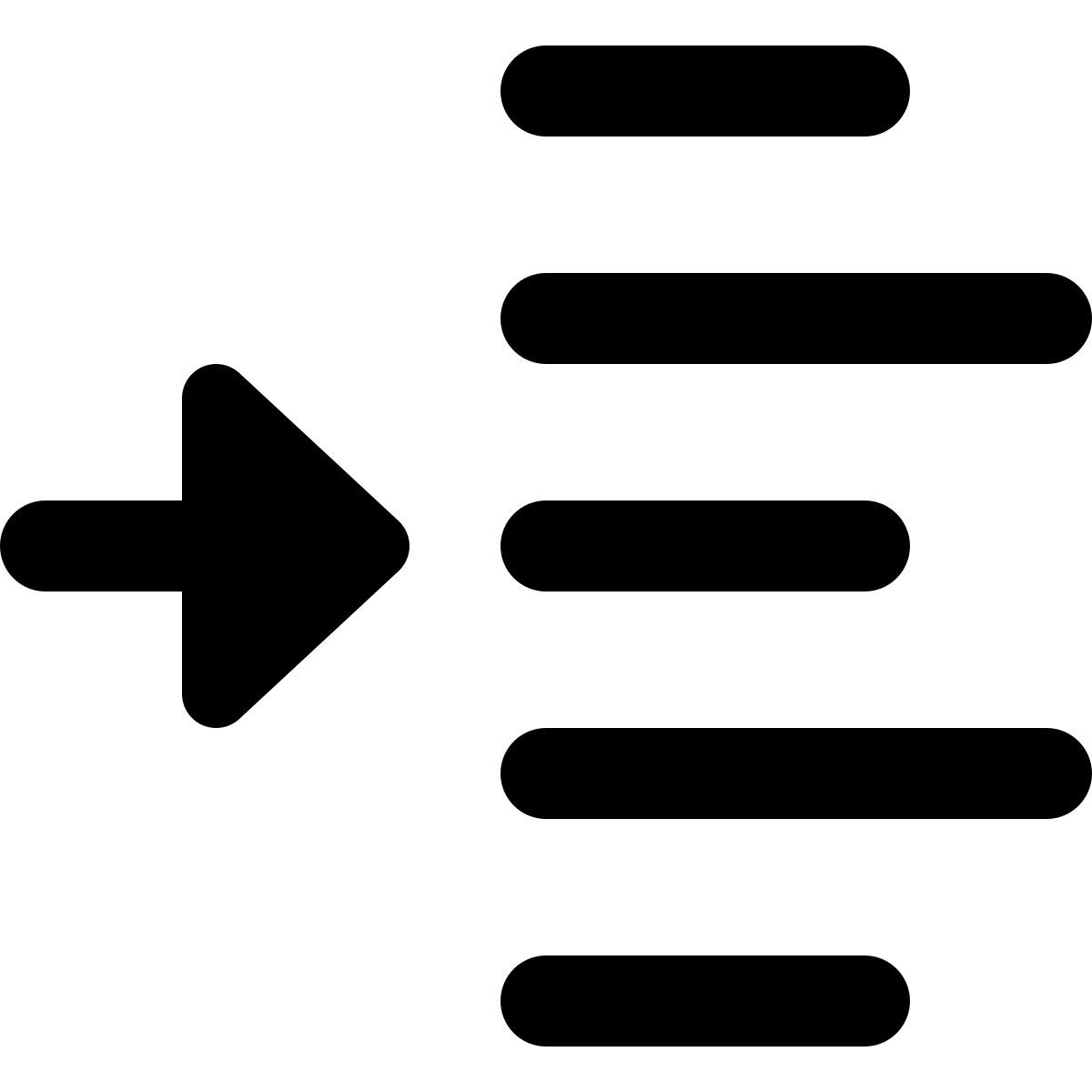 indent left shift arrow direction align format increase margin paragraph icon