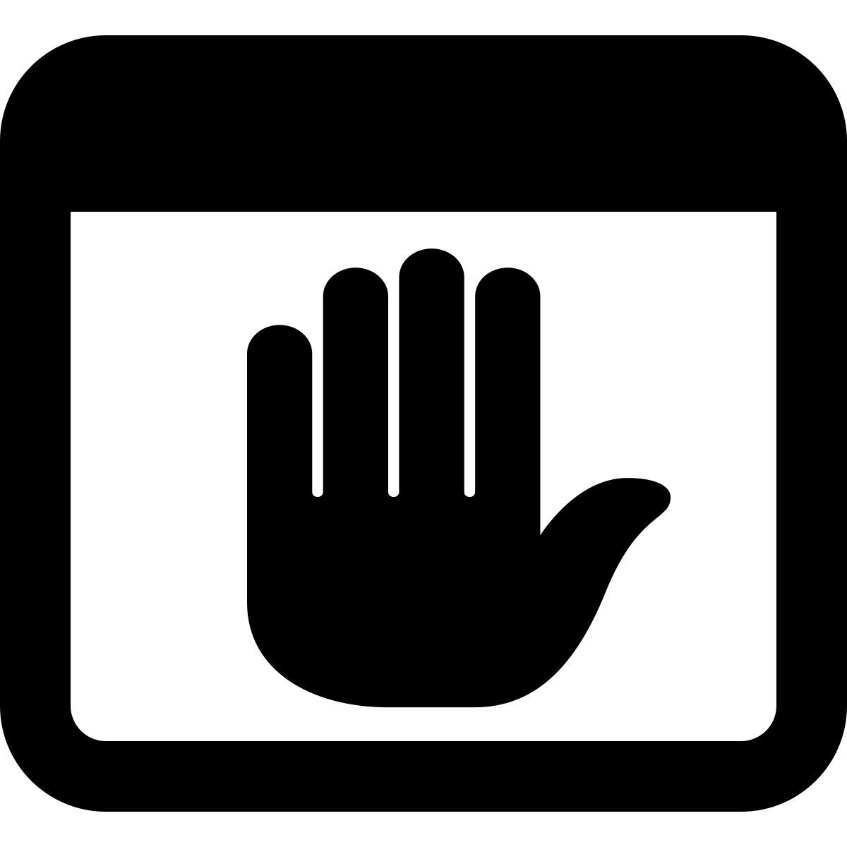 blocked website icon