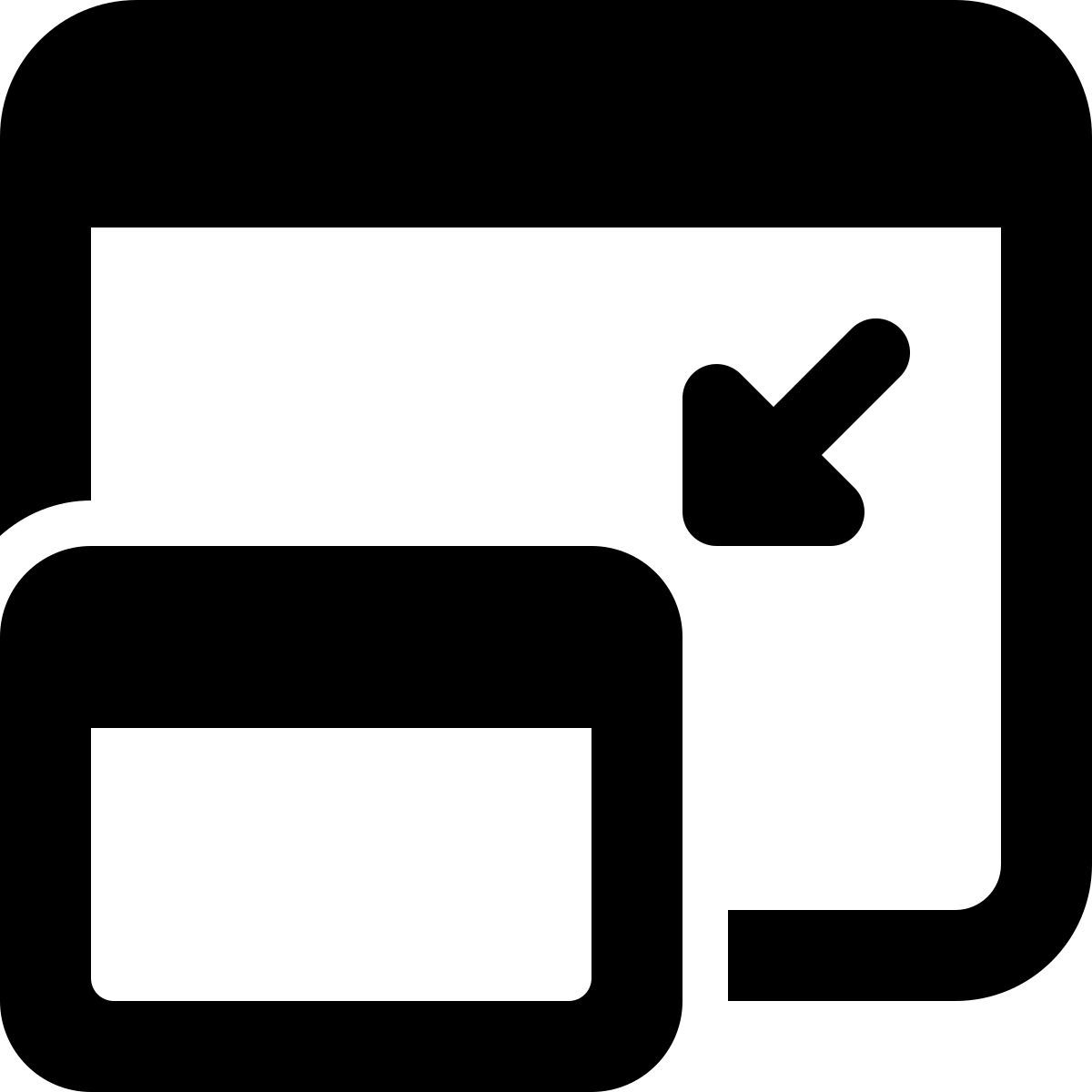 minimize window icon