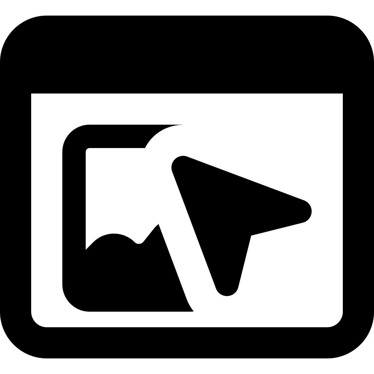page de atterrissage externe avec image et clic de souris sur un navigateur web landing bold tal revivo icon