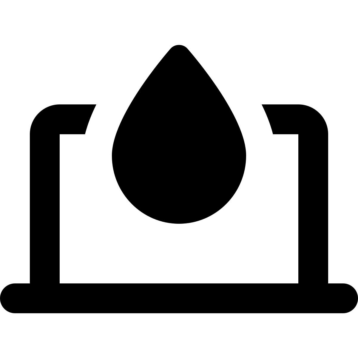 laptop blood test icon