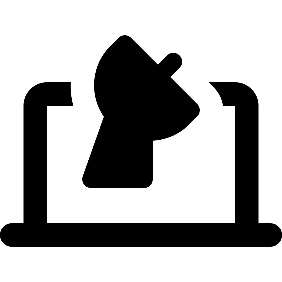 衛星放送受信アンテナ付きラップトップ icon