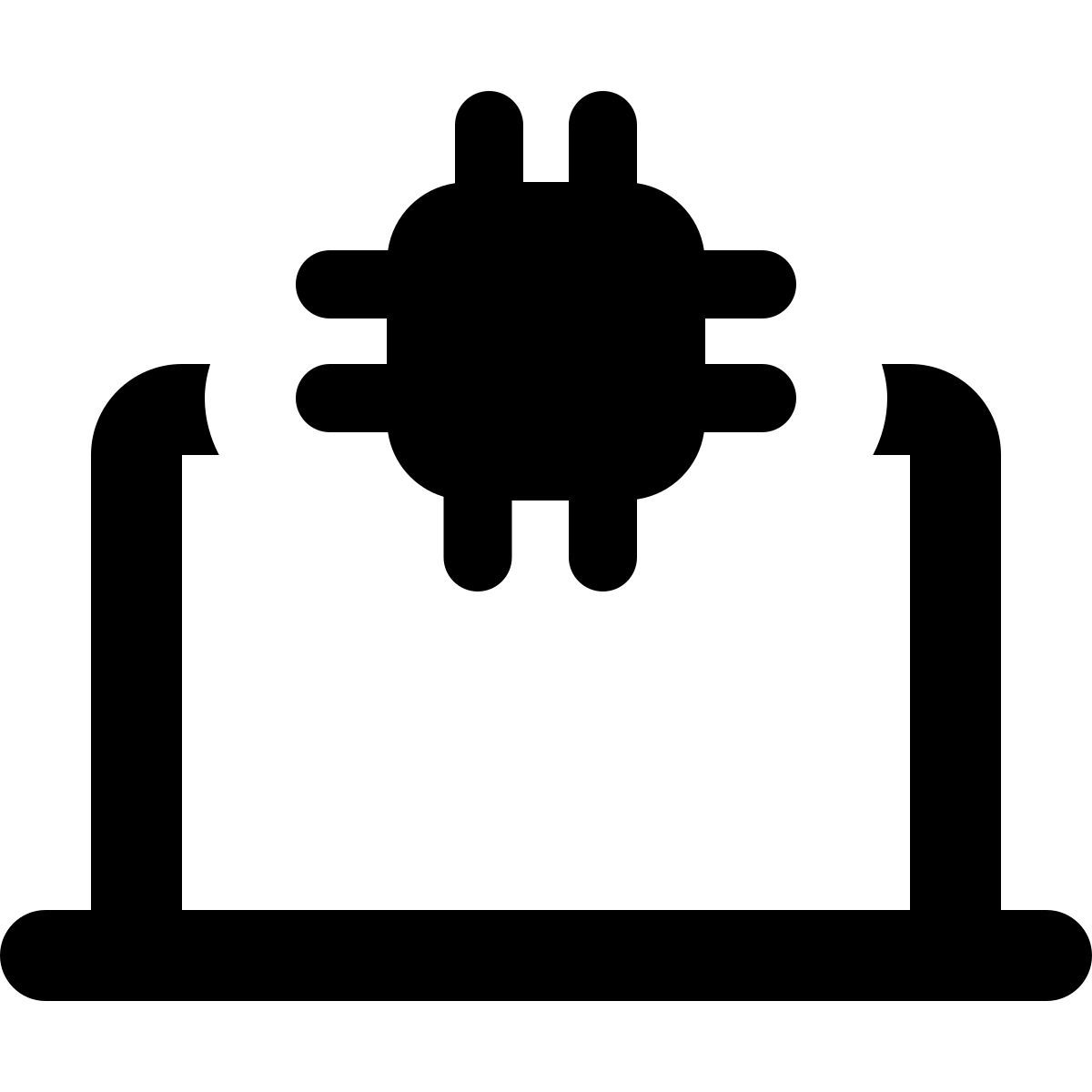 microprocessore per laptop icon