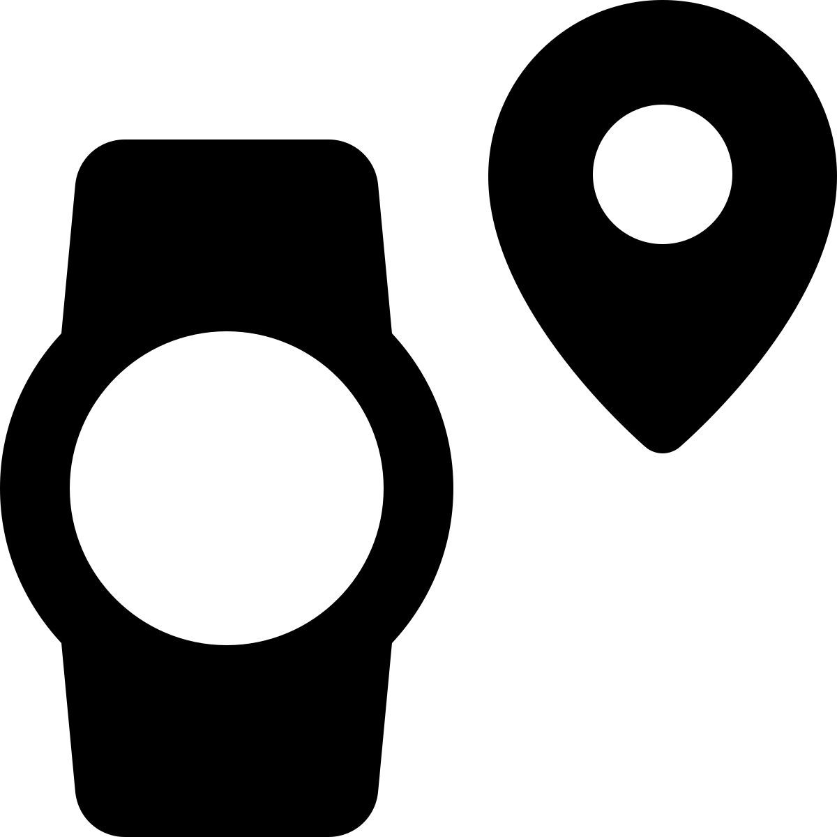 smartwatch location icon