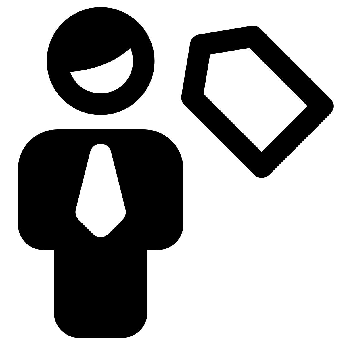 line chart of the businessman with sales graph icon