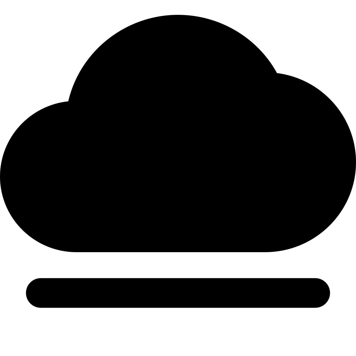 cloud loading bar icon