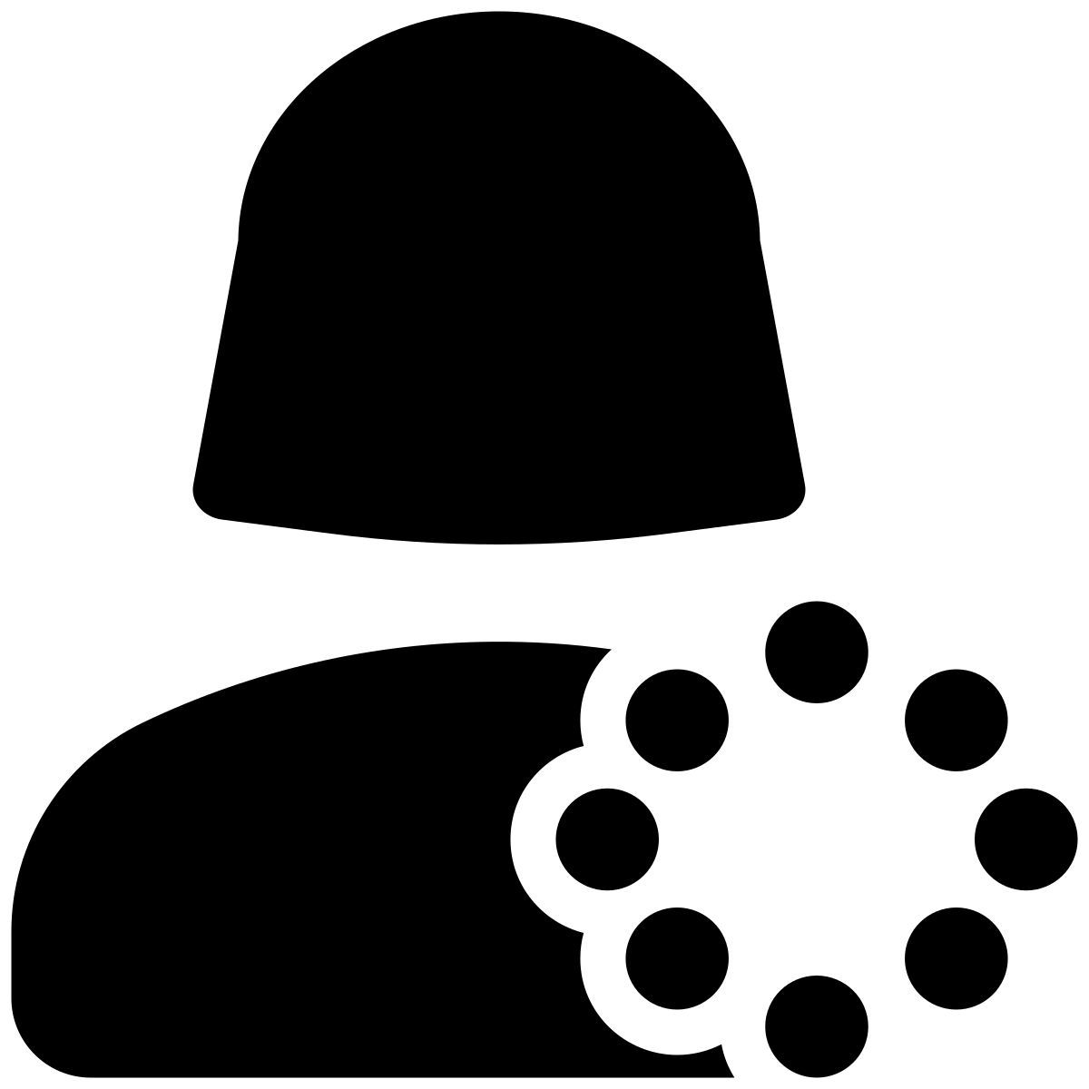 loading screen for an application used by a single user icon