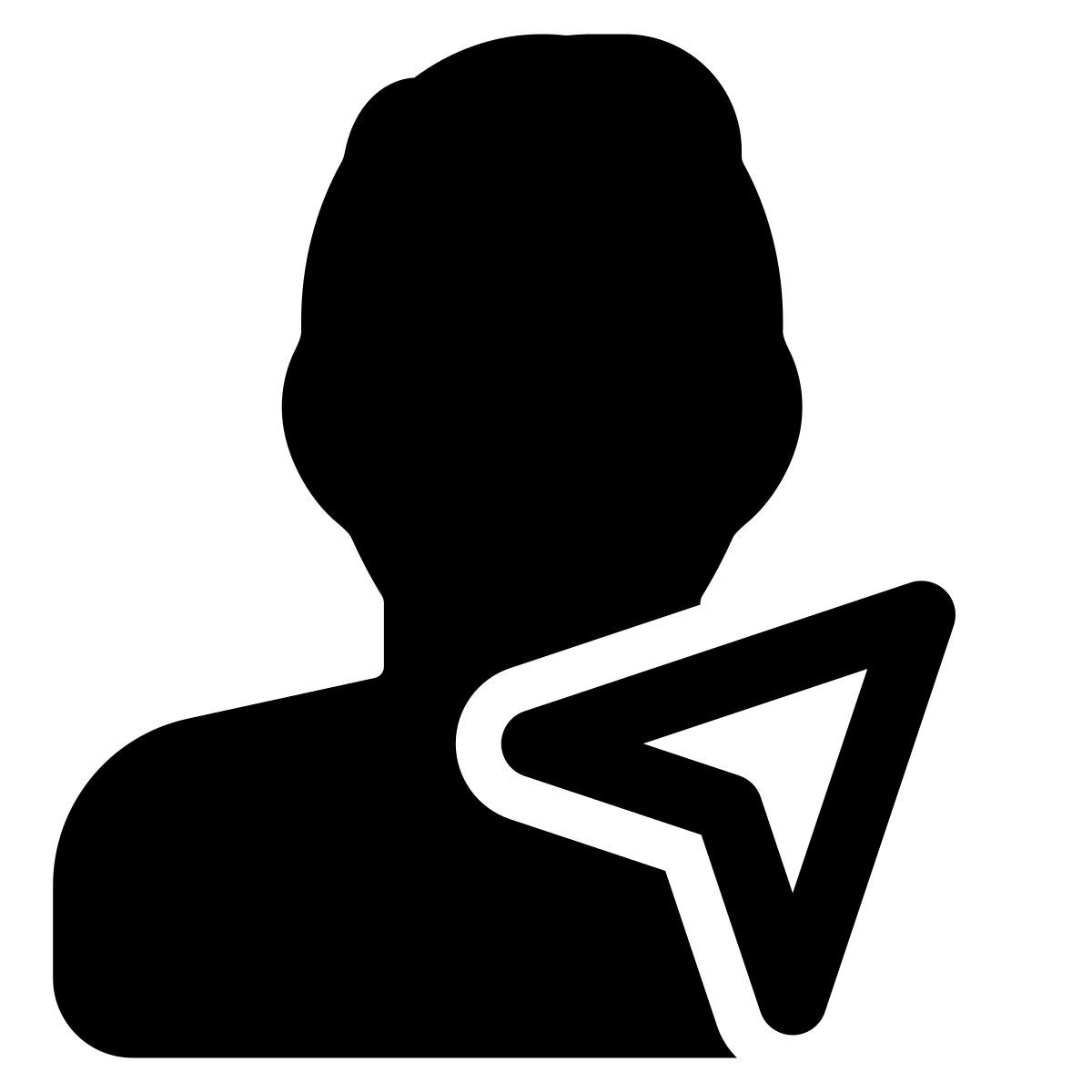 원격 위치에서 작업하기 위한 단일 사용자의 외부 위치 closeupman bold tal revivo icon