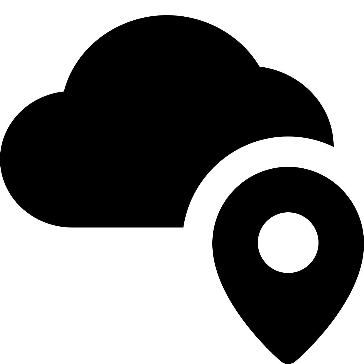 ubicación de la nube icon