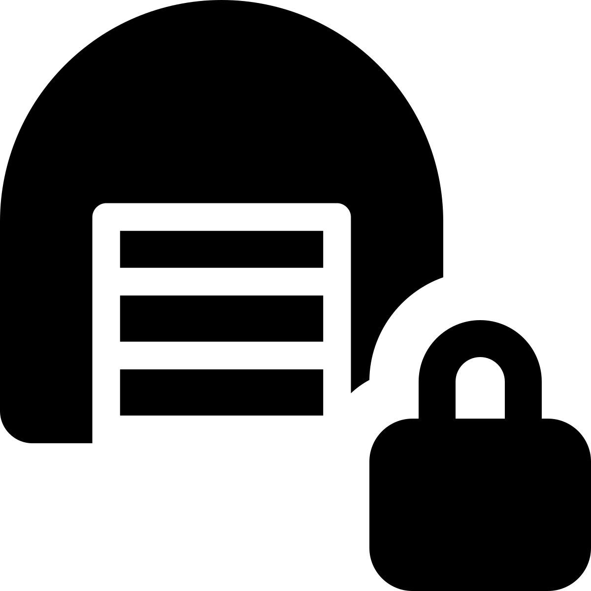 locked warehouse icon