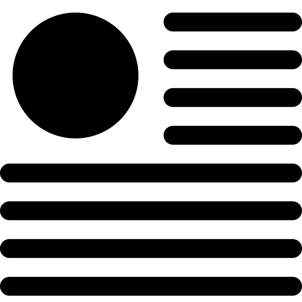 enroulement du texte icon