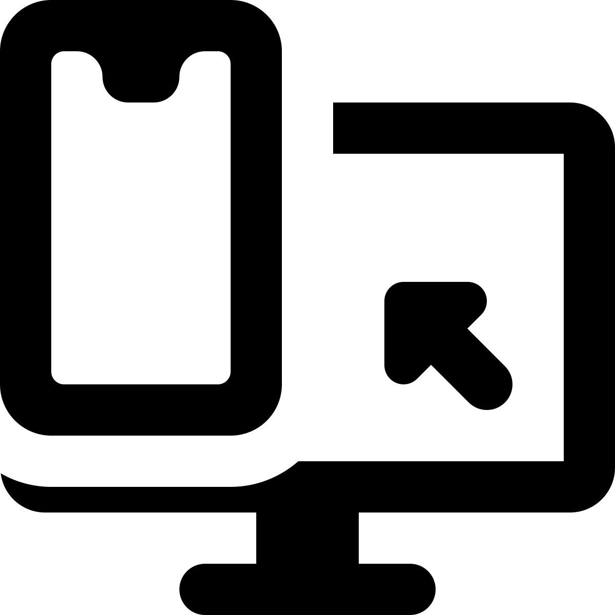 computer to phone icon