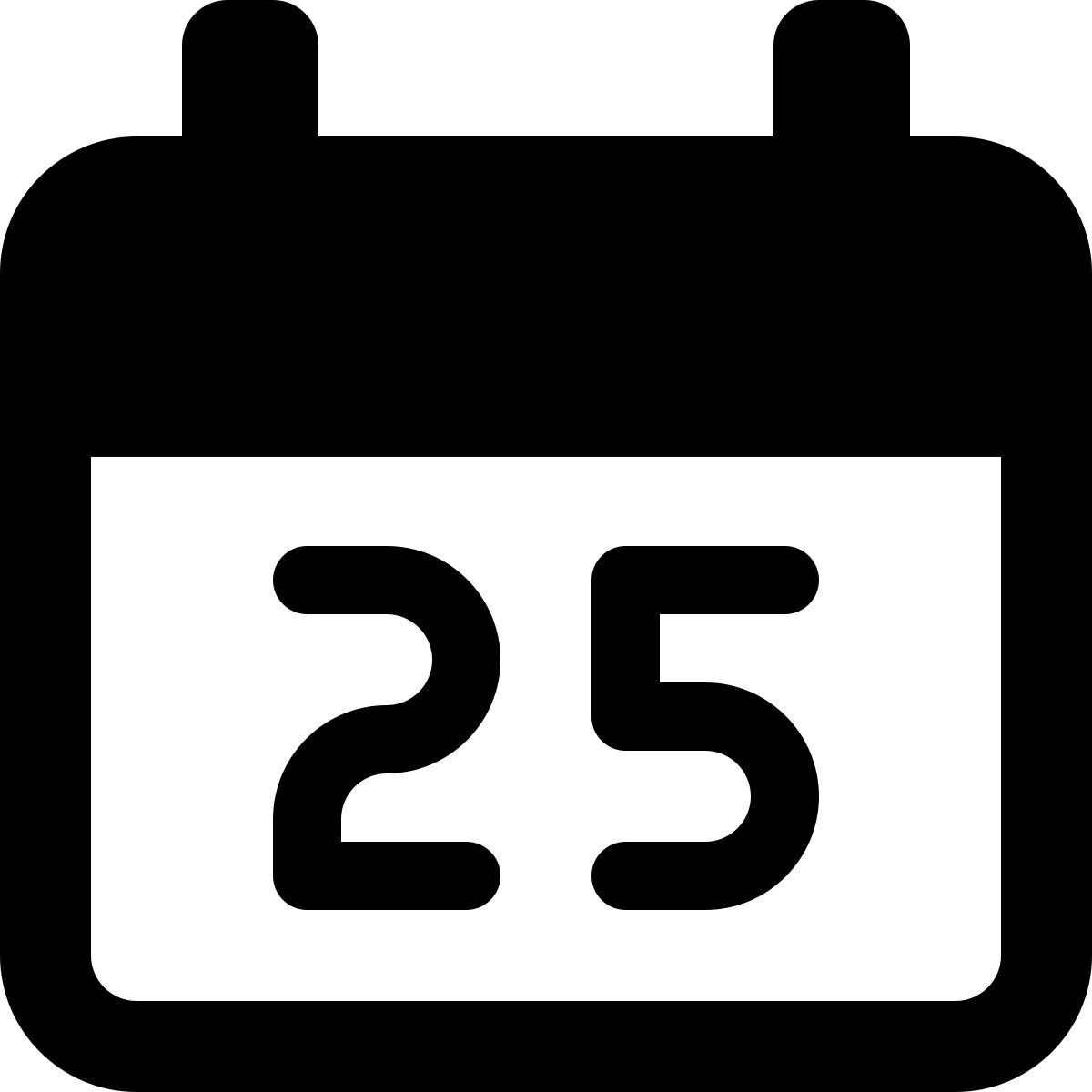 christmas date calendar icon
