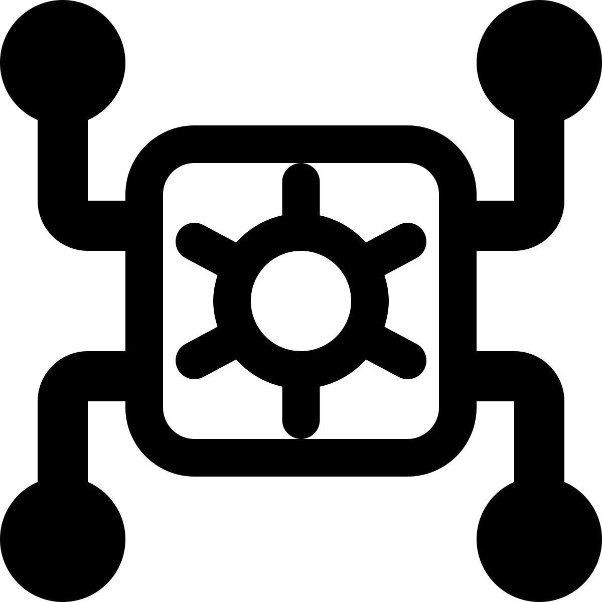 mikroprozessor konnektivität icon