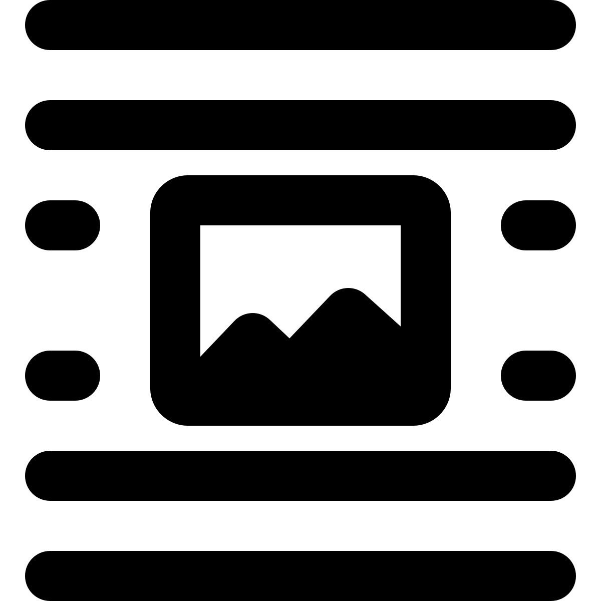 middle center image document page layout setting button icon