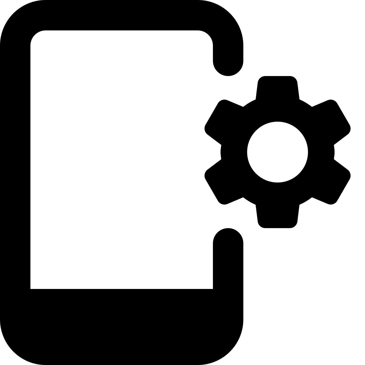 mobile settings icon