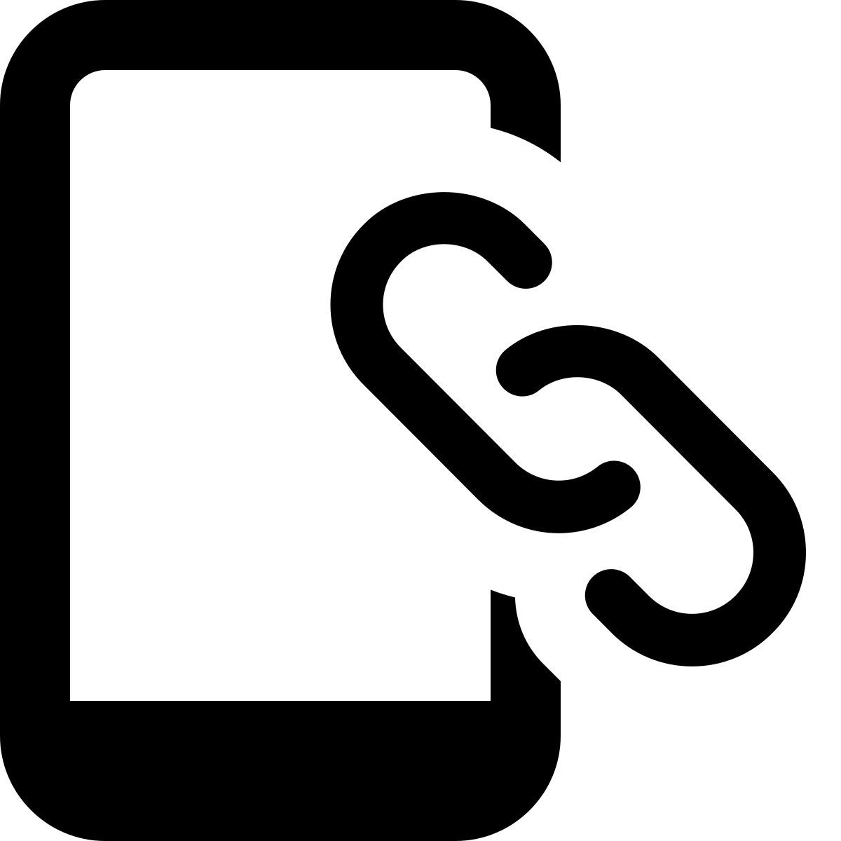 collegamento mobile icon