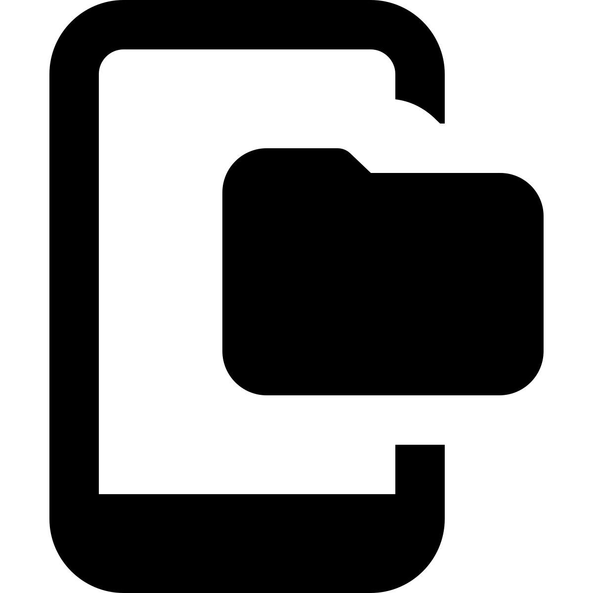 mobiler ordner icon