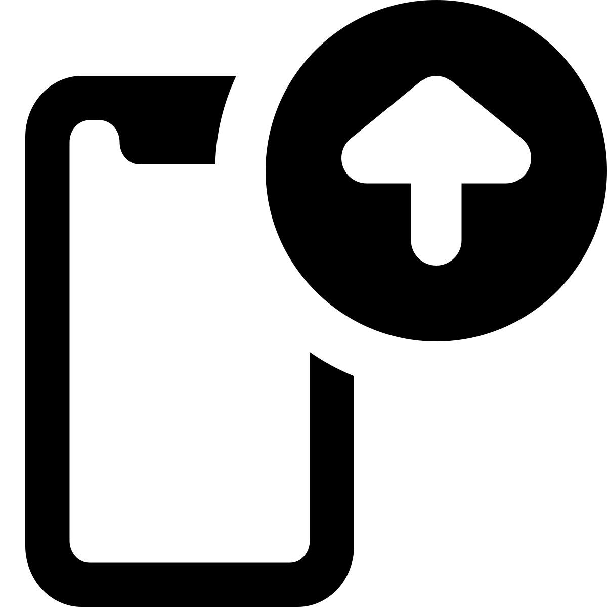 mobiler datenupload icon