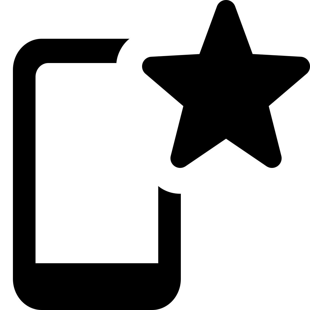 starred phone icon