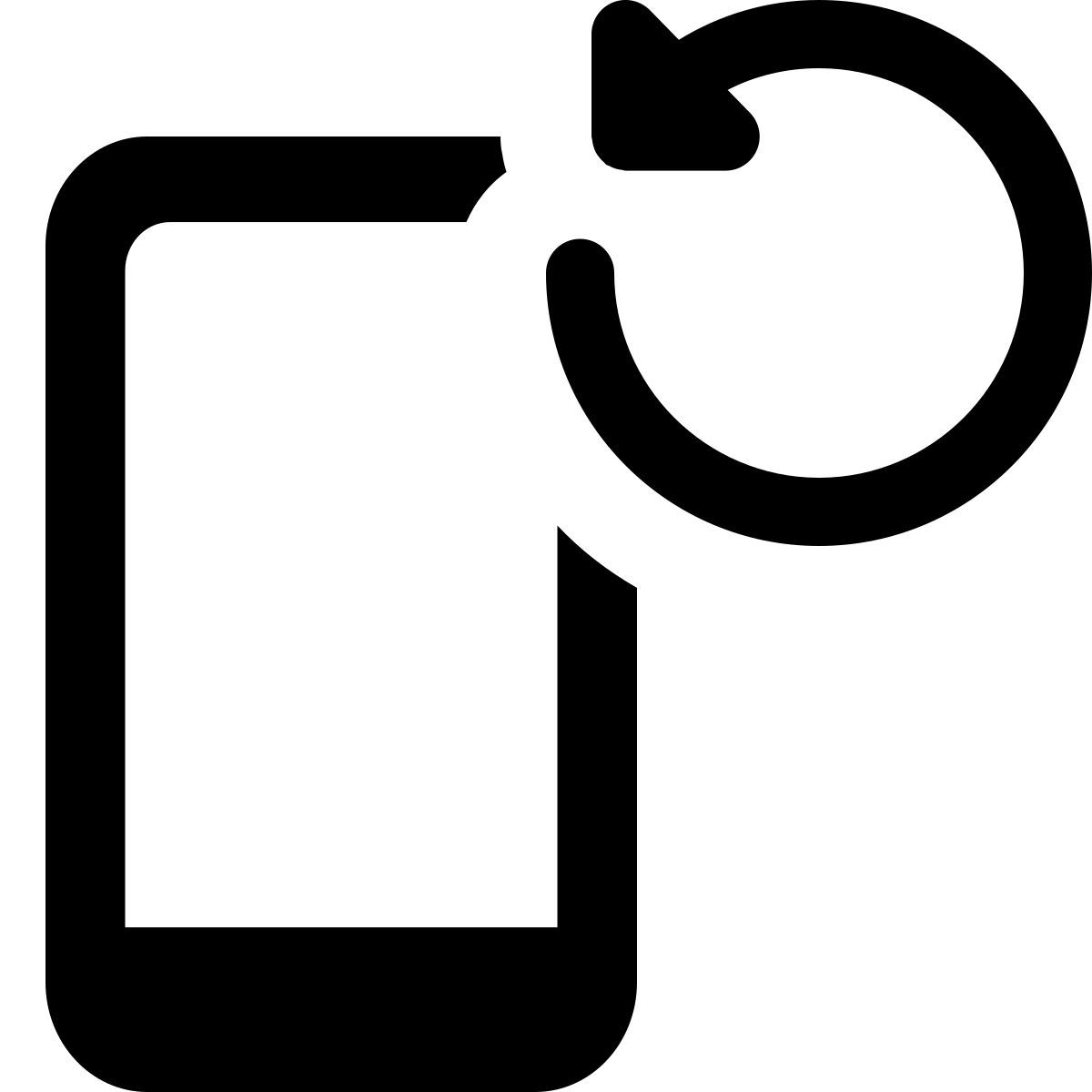smartphone refresh icon