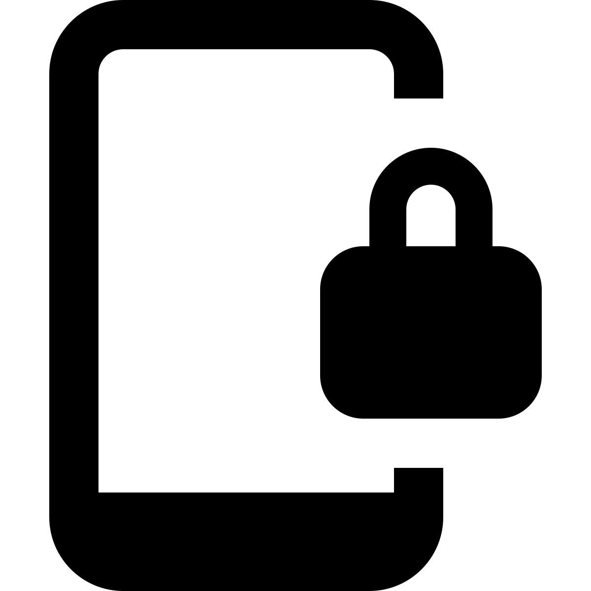 mobile sicherheit icon