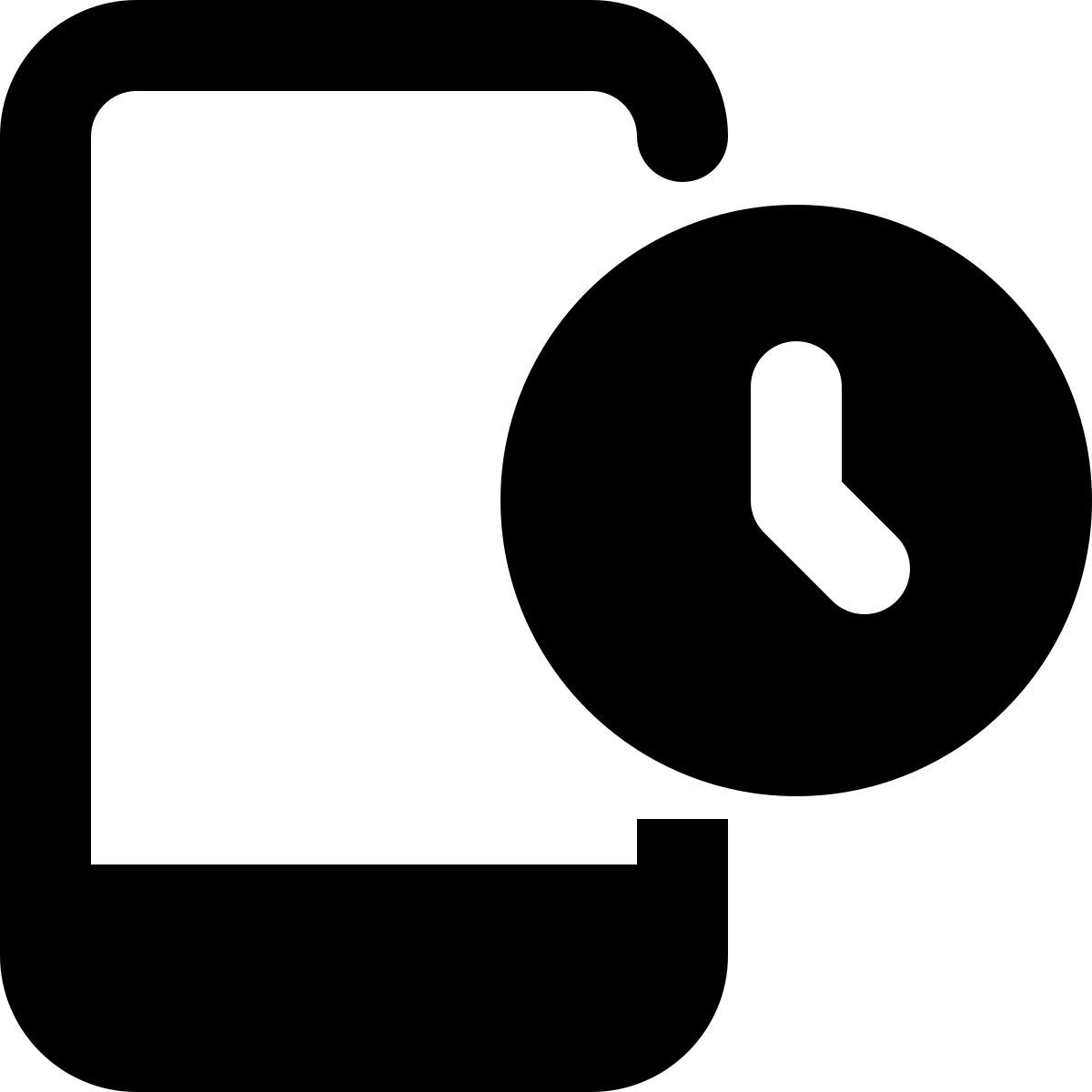 phone timer icon