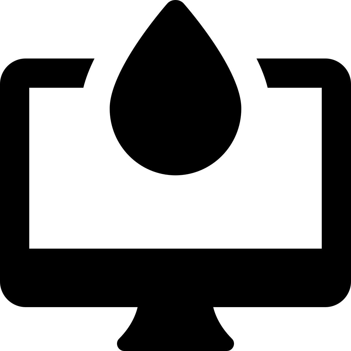 computer blood test icon