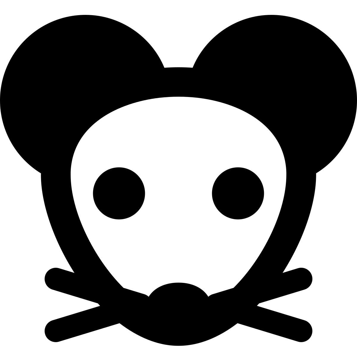 mouse or rat pictorial representation emoji for social media icon