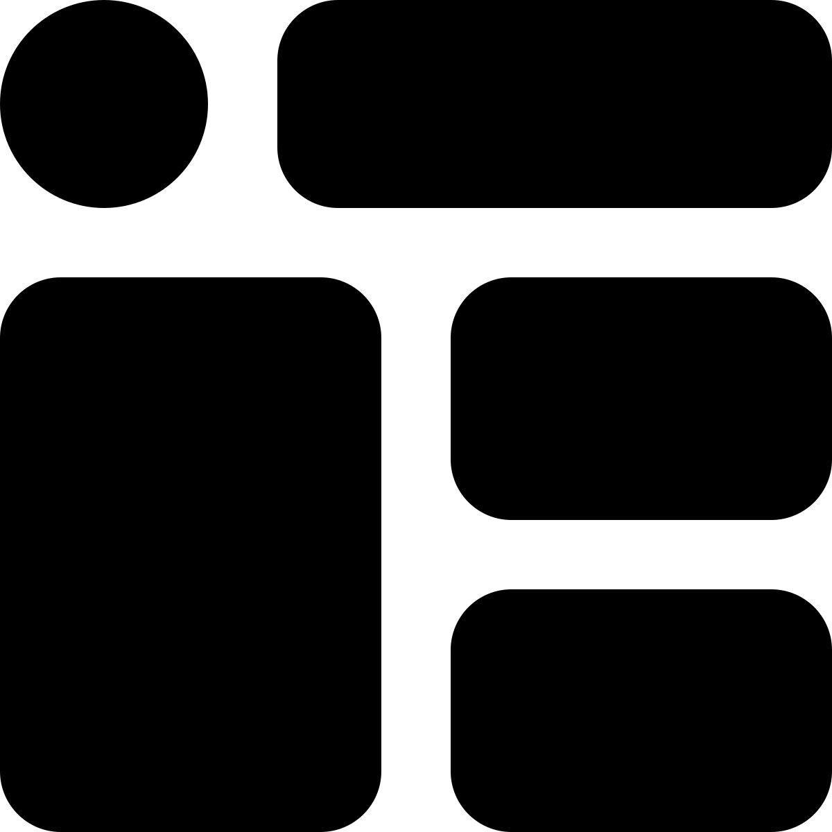 layout de conteúdo icon