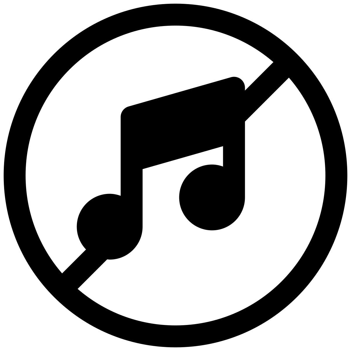 no music icon