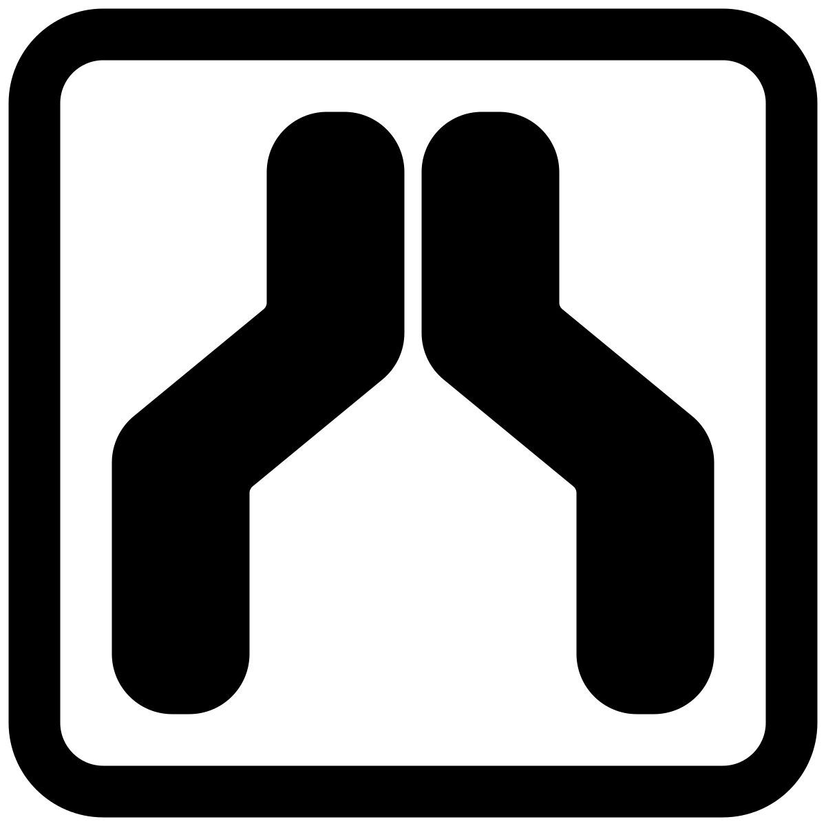 narrow road icon