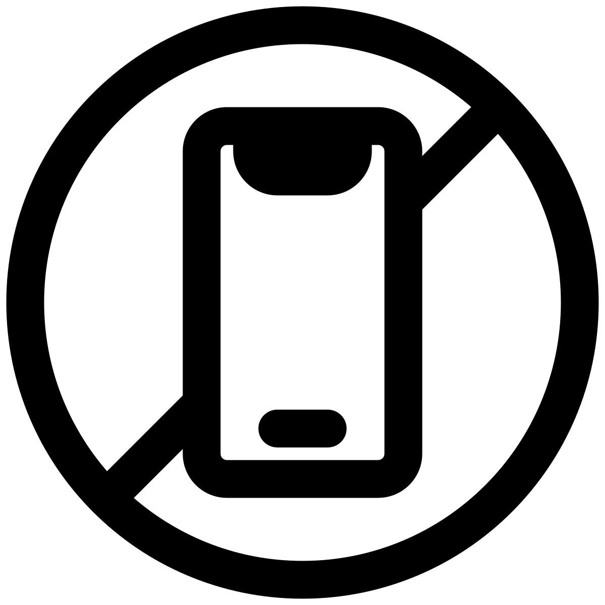 no phones icon