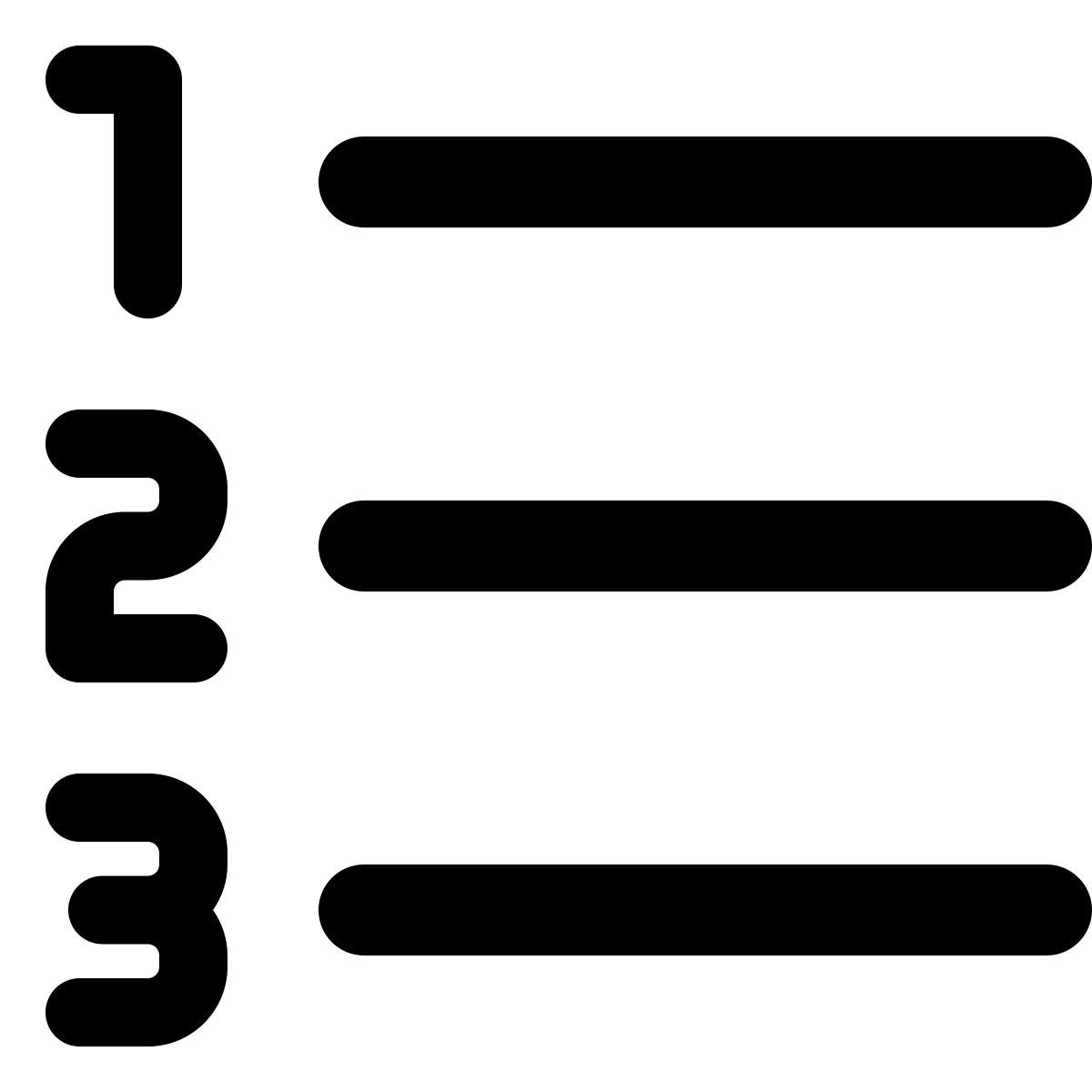 numbered list icon