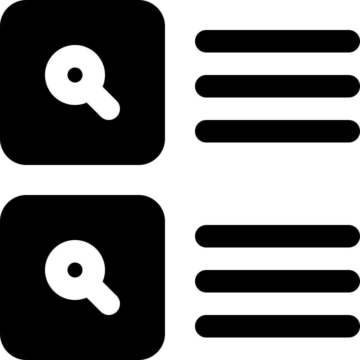 resultados de la búsqueda icon