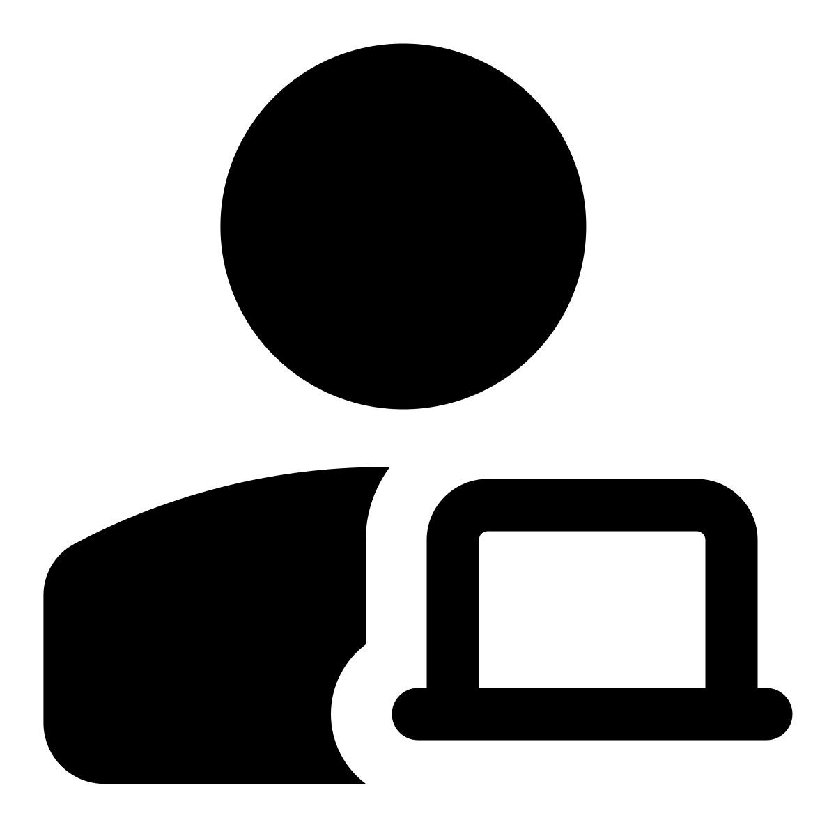 laptop user icon
